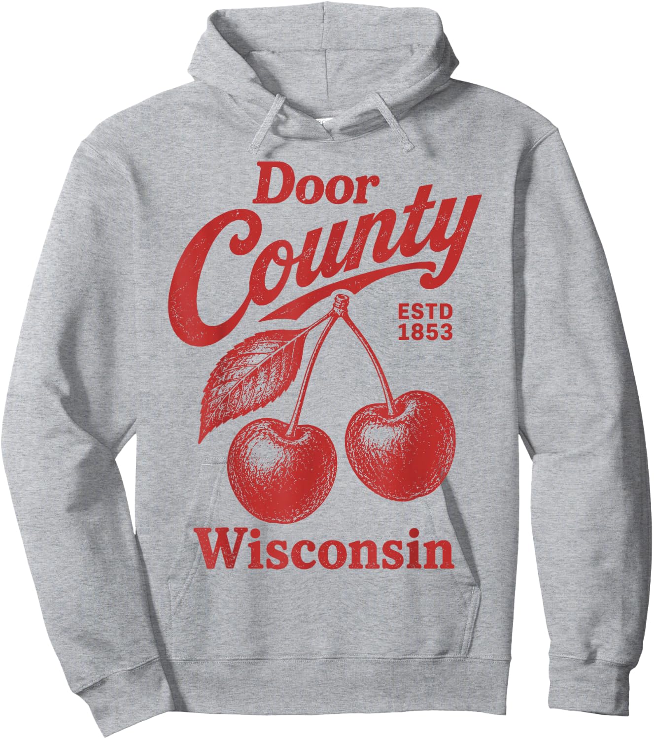 Door County Cherry Hoodie - Hoodie | Ash