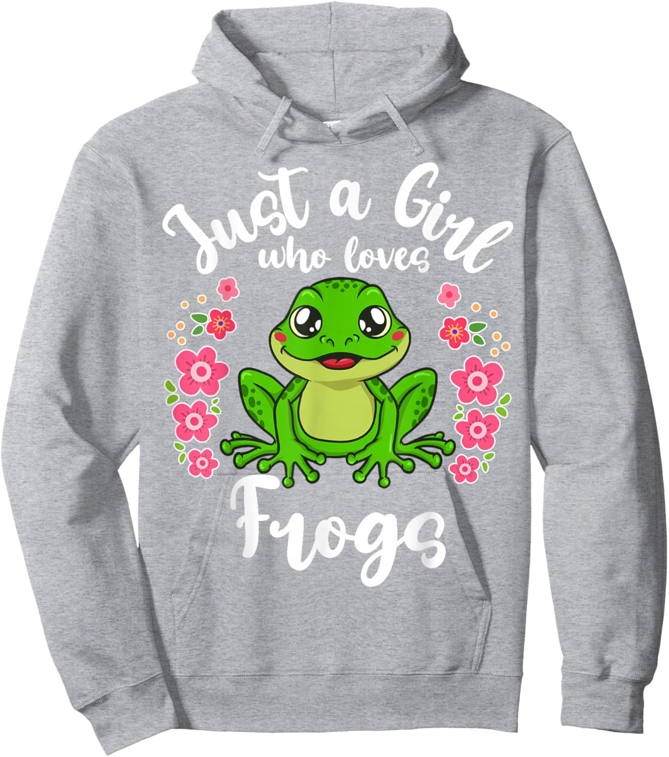 Frog Just a Girl Who Loves Frogs Hoodie - Hoodie | Ash