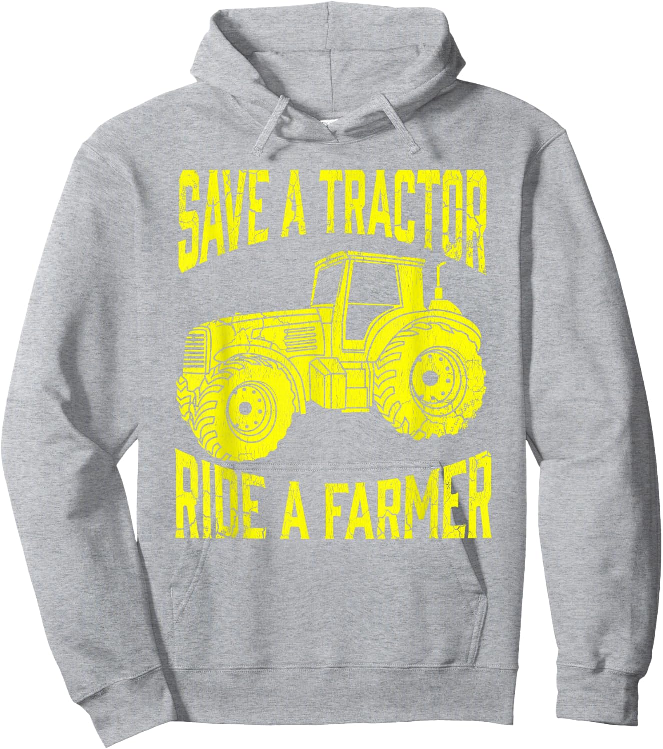Save A Tractor Ride A Farmer Farming Tractors Farm Hoodie - Hoodie | Ash