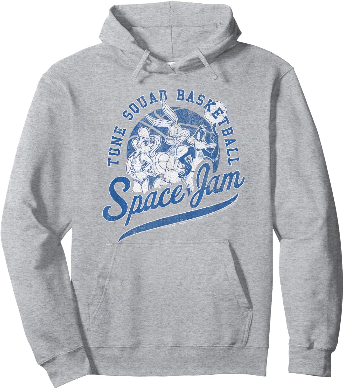 Space Jam Classic Tune Squad Basketball Collegiate Hoodie - Hoodie | Ash