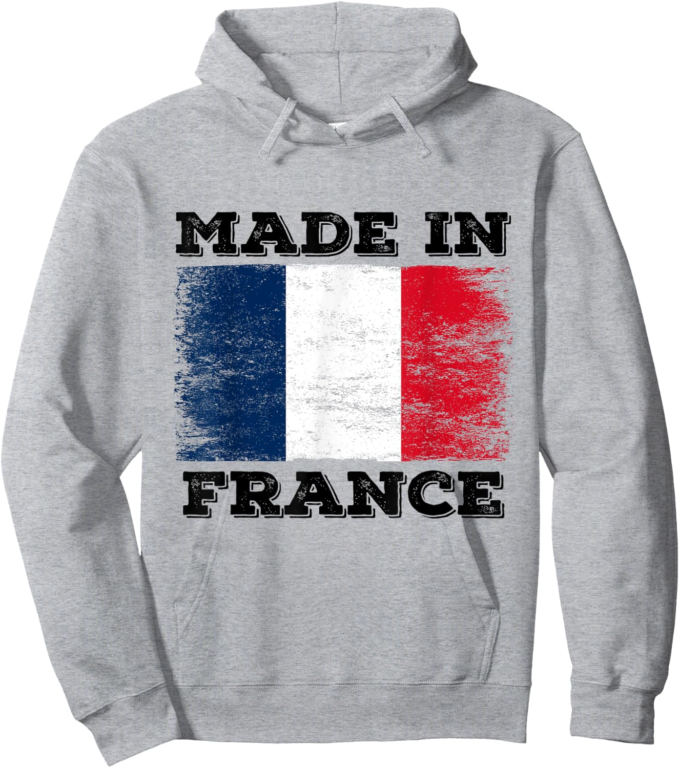 Made In France With French Flag Novelty Graphic Cool Designs Hoodie - Hoodie | Ash