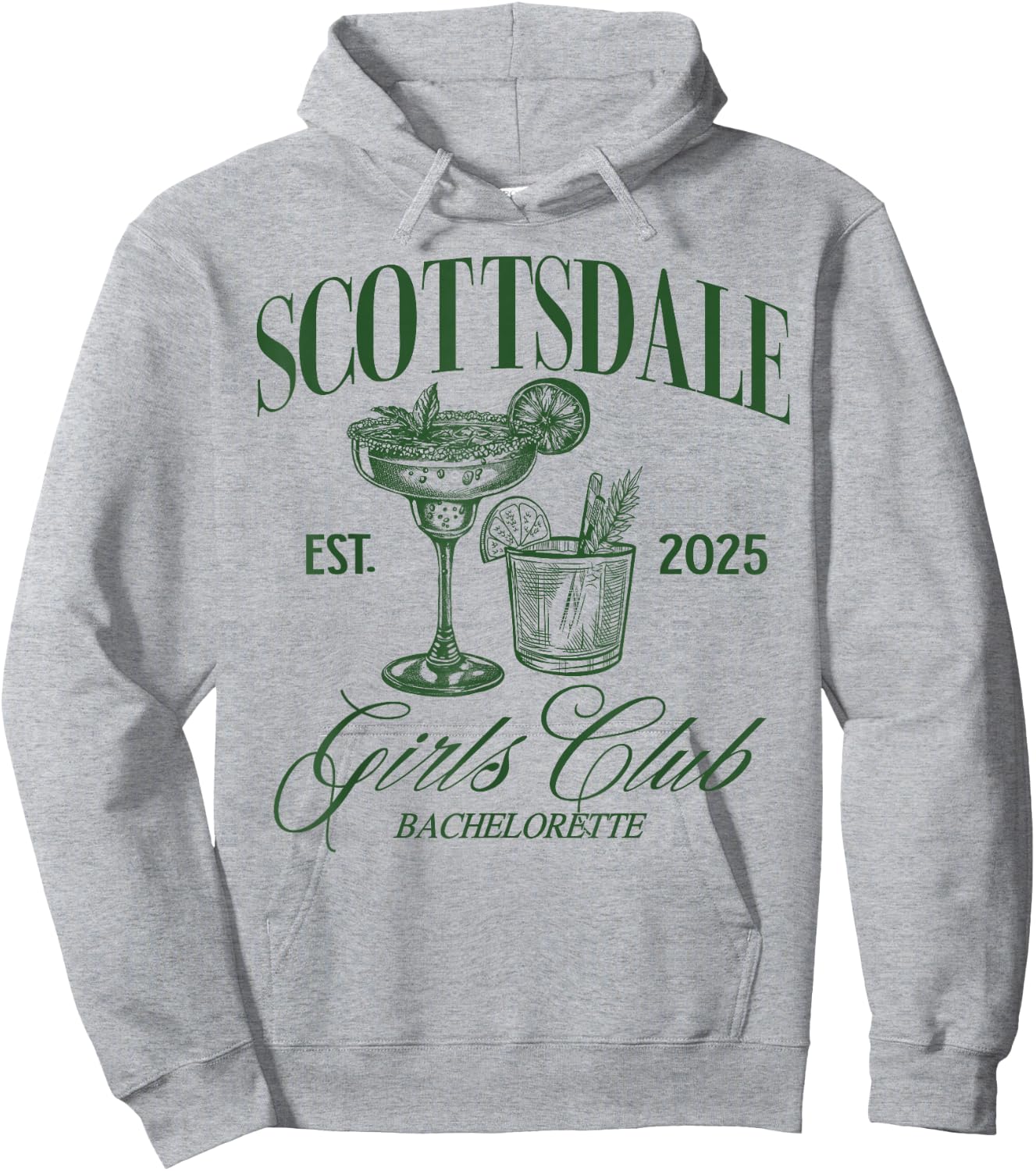 Scottsdale Girls Club Desert Bachelorette 2025 Bride Squad Hoodie - Hoodie | Ash