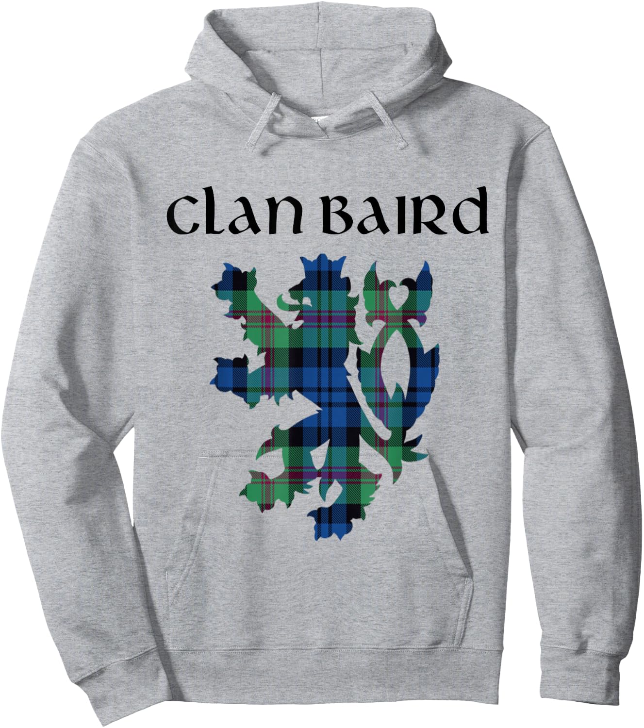 Clan Baird Tartan Scottish Family Name Scotland Pride Hoodie - Hoodie | Ash
