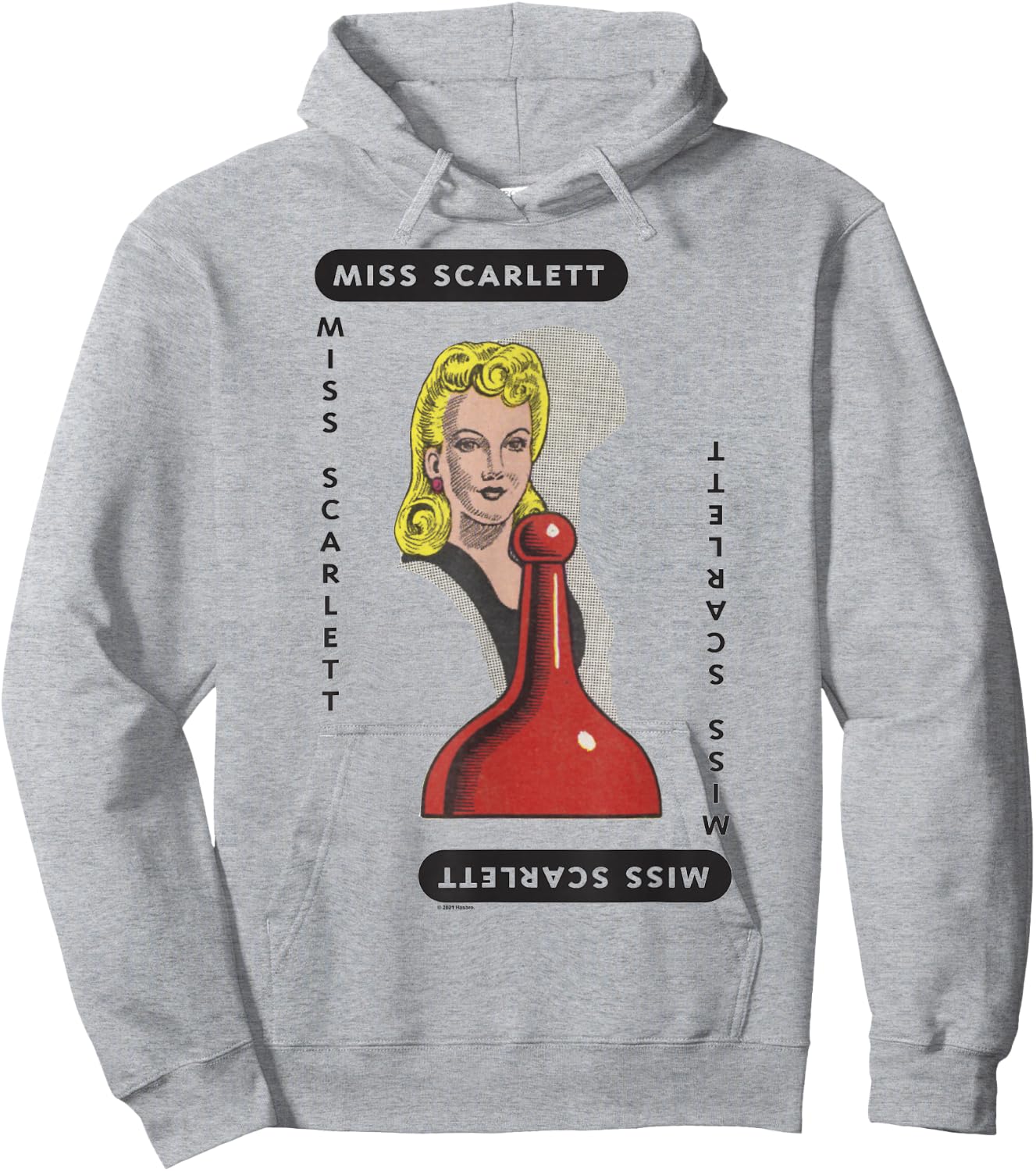 Clue Miss Scarlett Playing Card Halloween Costume Hoodie - Hoodie | Ash