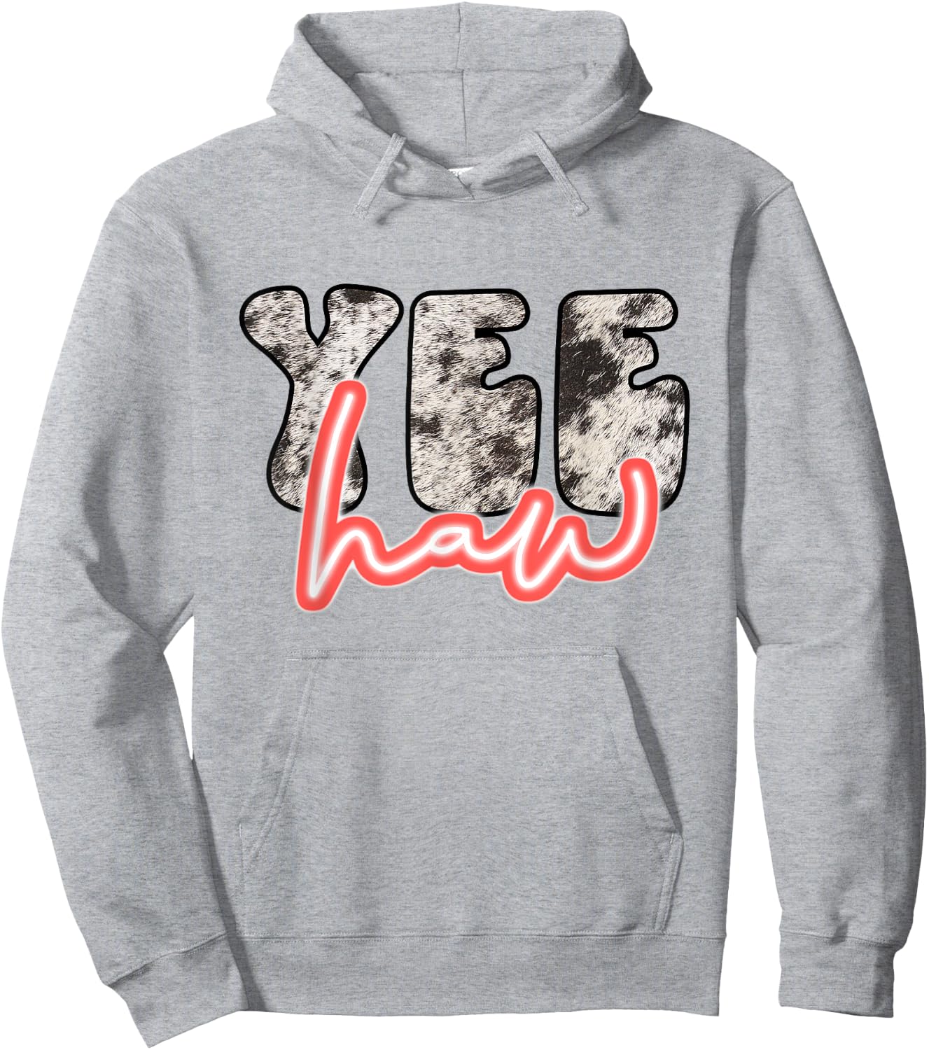 Retro Yee Haw Howdy Rodeo Western Country Southern Cowgirl Hoodie - Hoodie | Ash