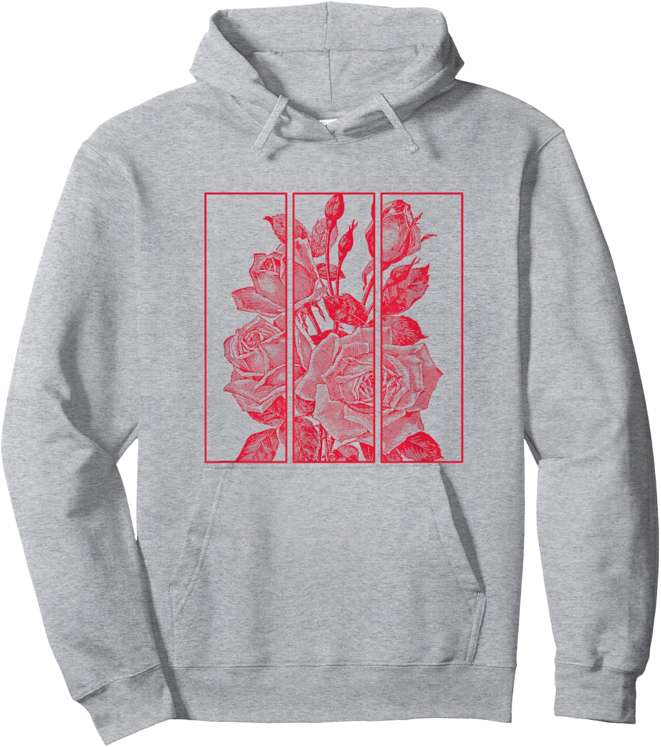 Red Roses Aesthetic Clothing Soft Grunge Clothes Women Men Hoodie - Hoodie | Ash