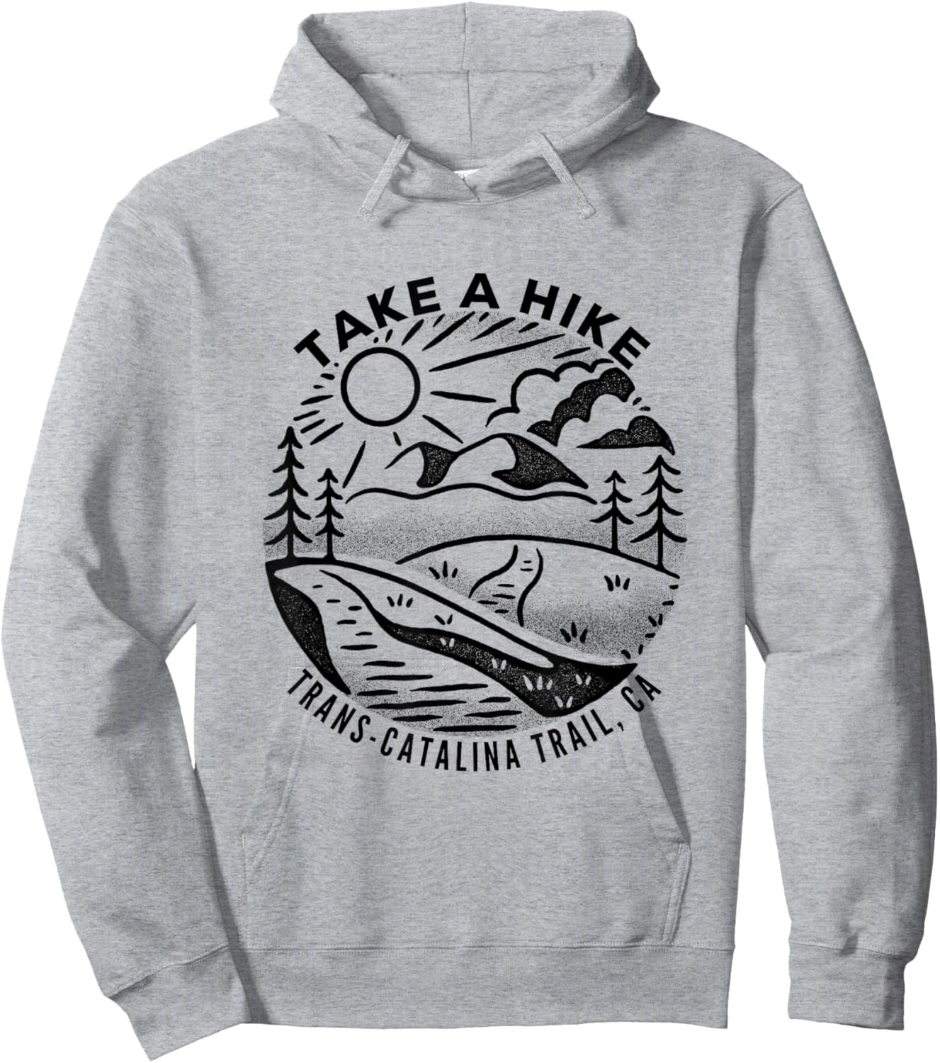 Take a Hike - Trans Catalina Trail Hoodie - Hoodie | Ash