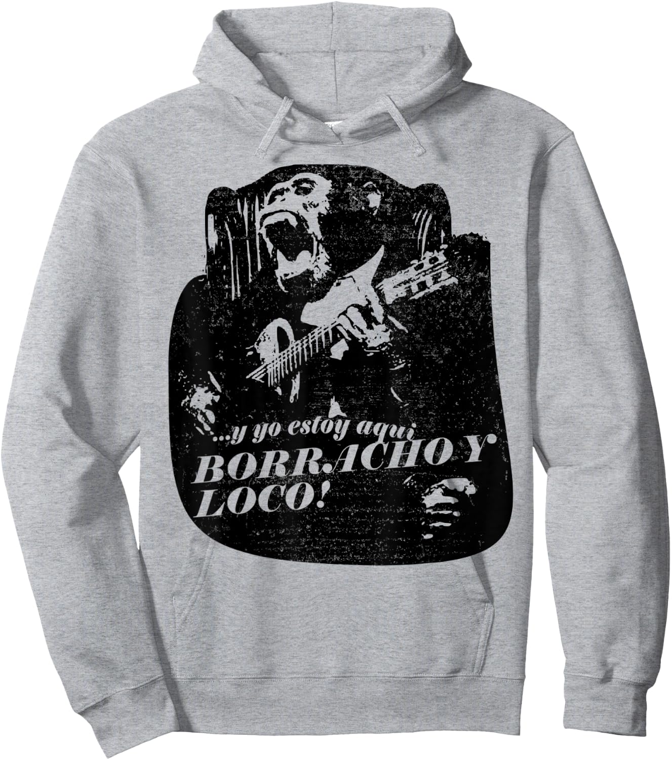 Drunk and crazy latin Spanish espanol cool Hoodie - Hoodie | Ash