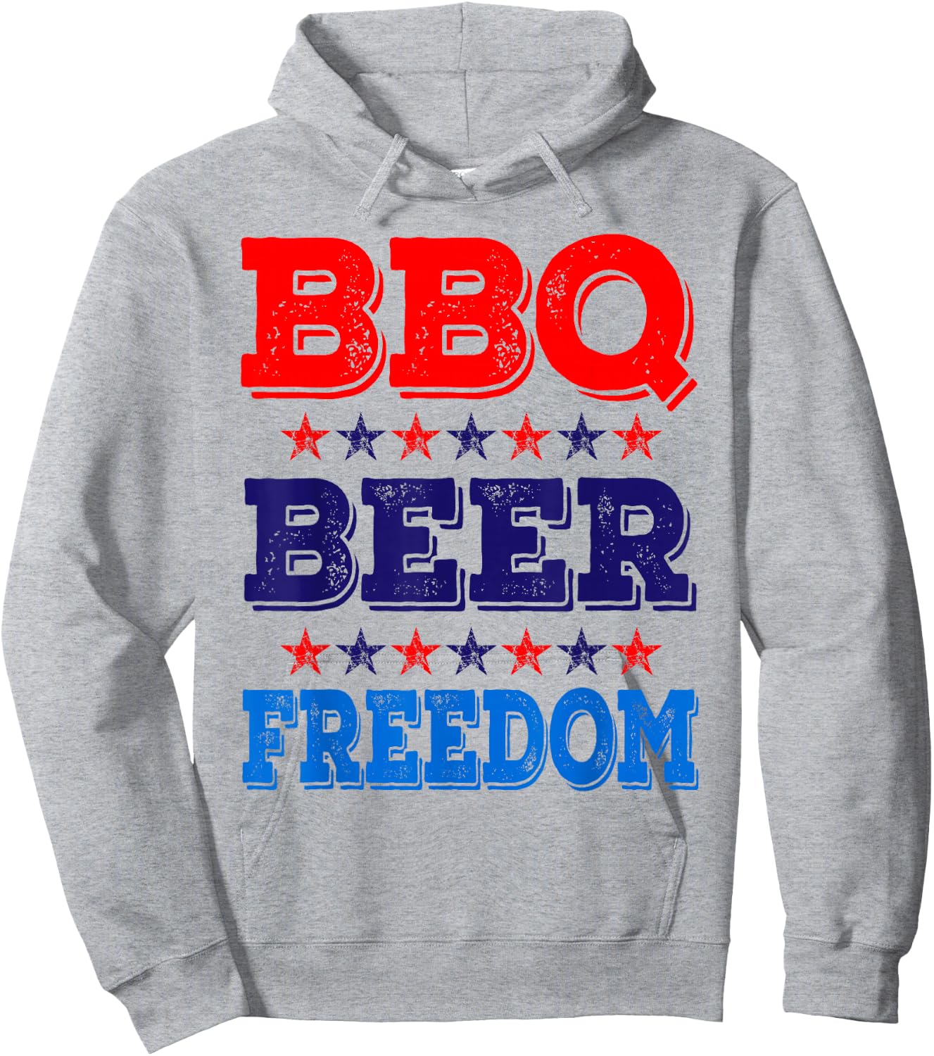 BBQ Beer Freedom America USA Party 4th of July Summer Gift Hoodie - Hoodie | Ash