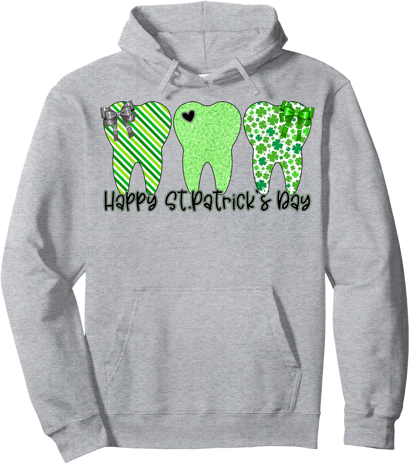 St Patricks Day Dentist Dental Hygienist Dental Squad Hoodie - Hoodie | Ash