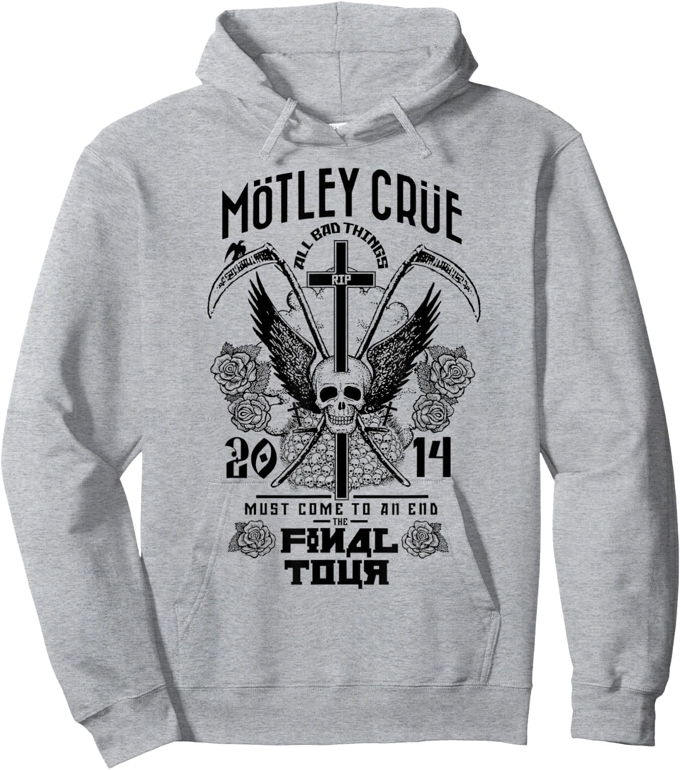 Mötley Crüe – All Bad Things Must Come To An End Final Tour Hoodie - Hoodie | Ash