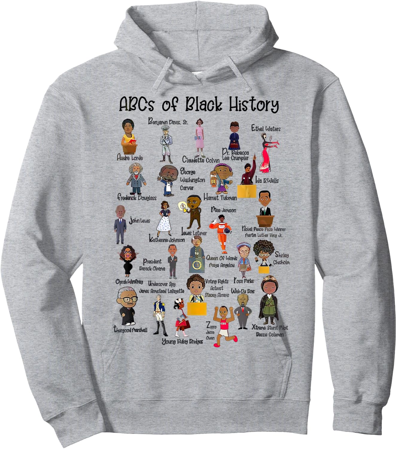 ABCs Of Black History Pride Teacher Proud African American Hoodie - Hoodie | Ash