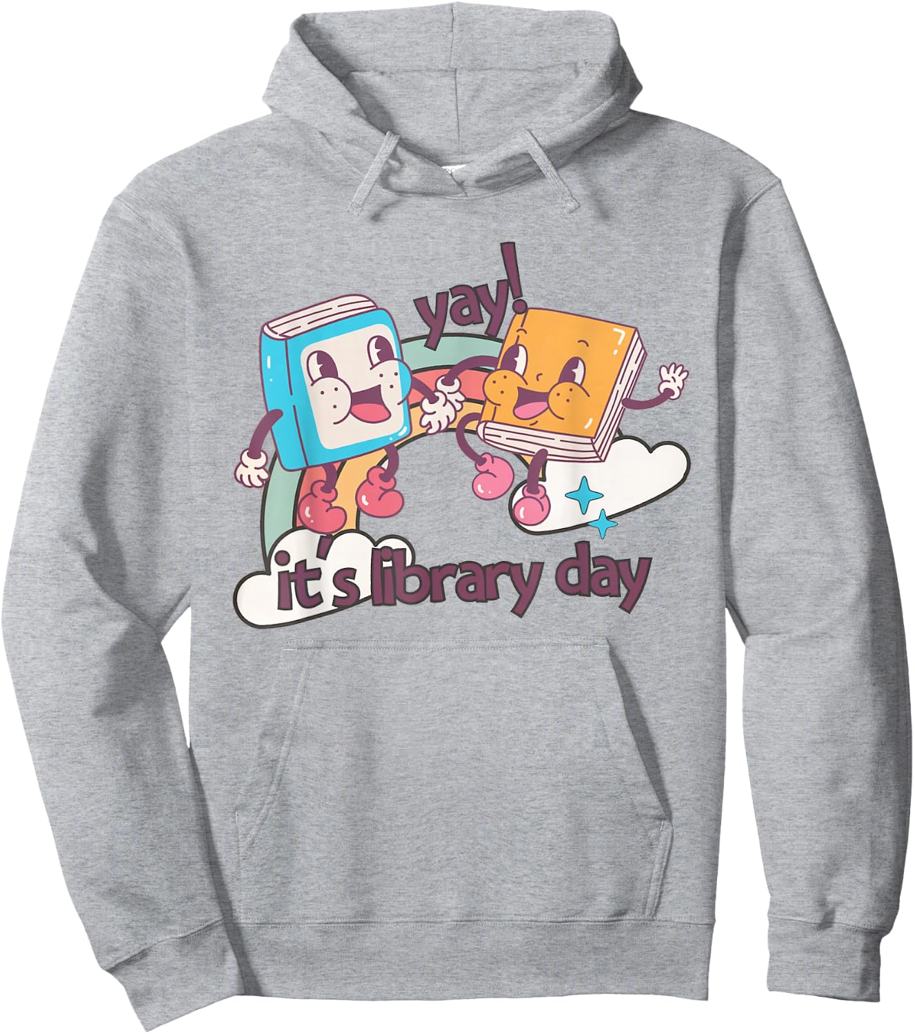 It's Library Day Reading Teacher Back To School Librarian Hoodie - Hoodie | Ash