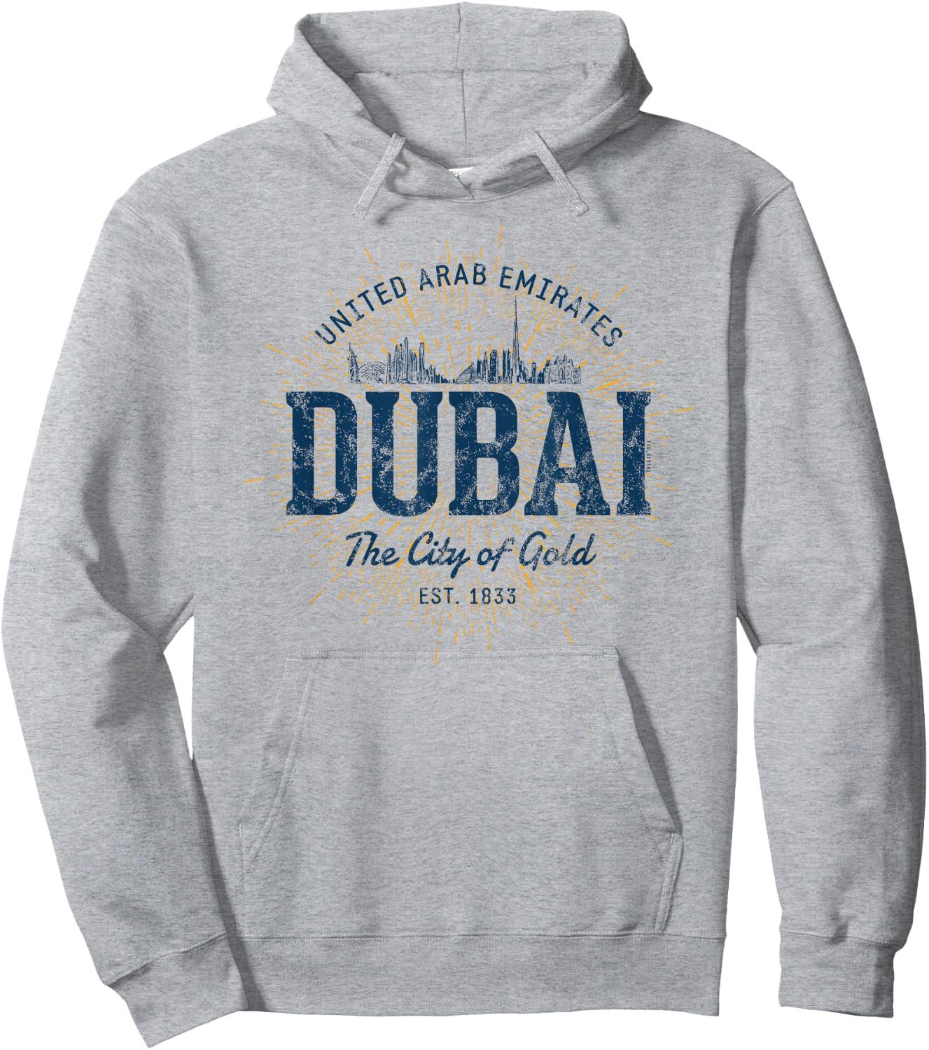 Retro UAE Vintage Dubai Hoodie - Hoodie | Ash