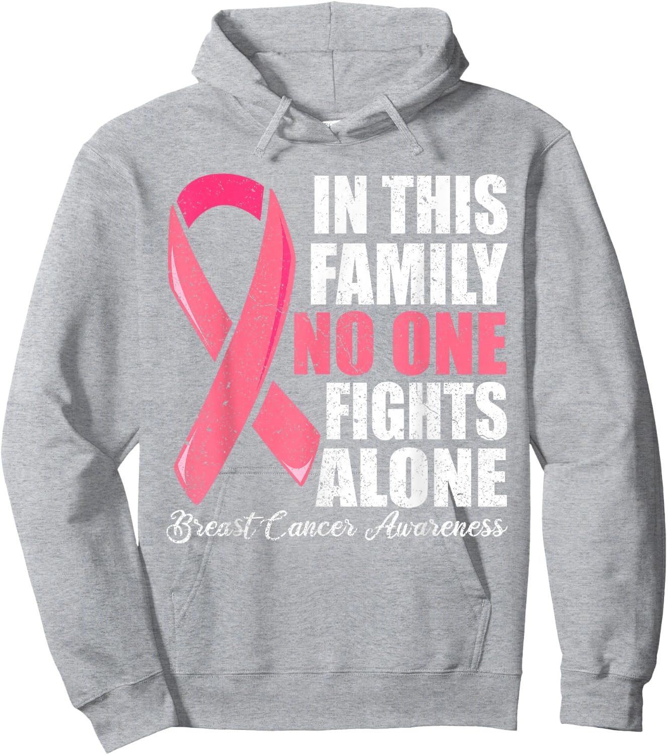Support Breast Cancer Women, Pink Breast cancer Shirt Hoodie - Hoodie | Ash