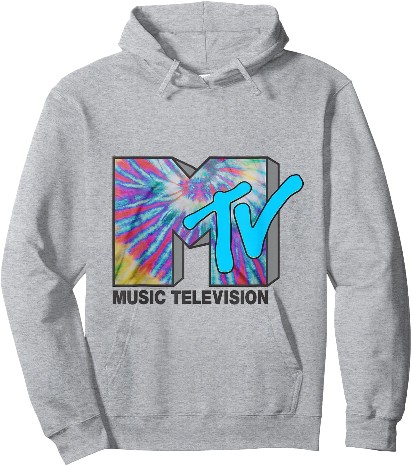 Tie Dye MTV Classic Logo T- Shirts Hoodie - Hoodie | Ash