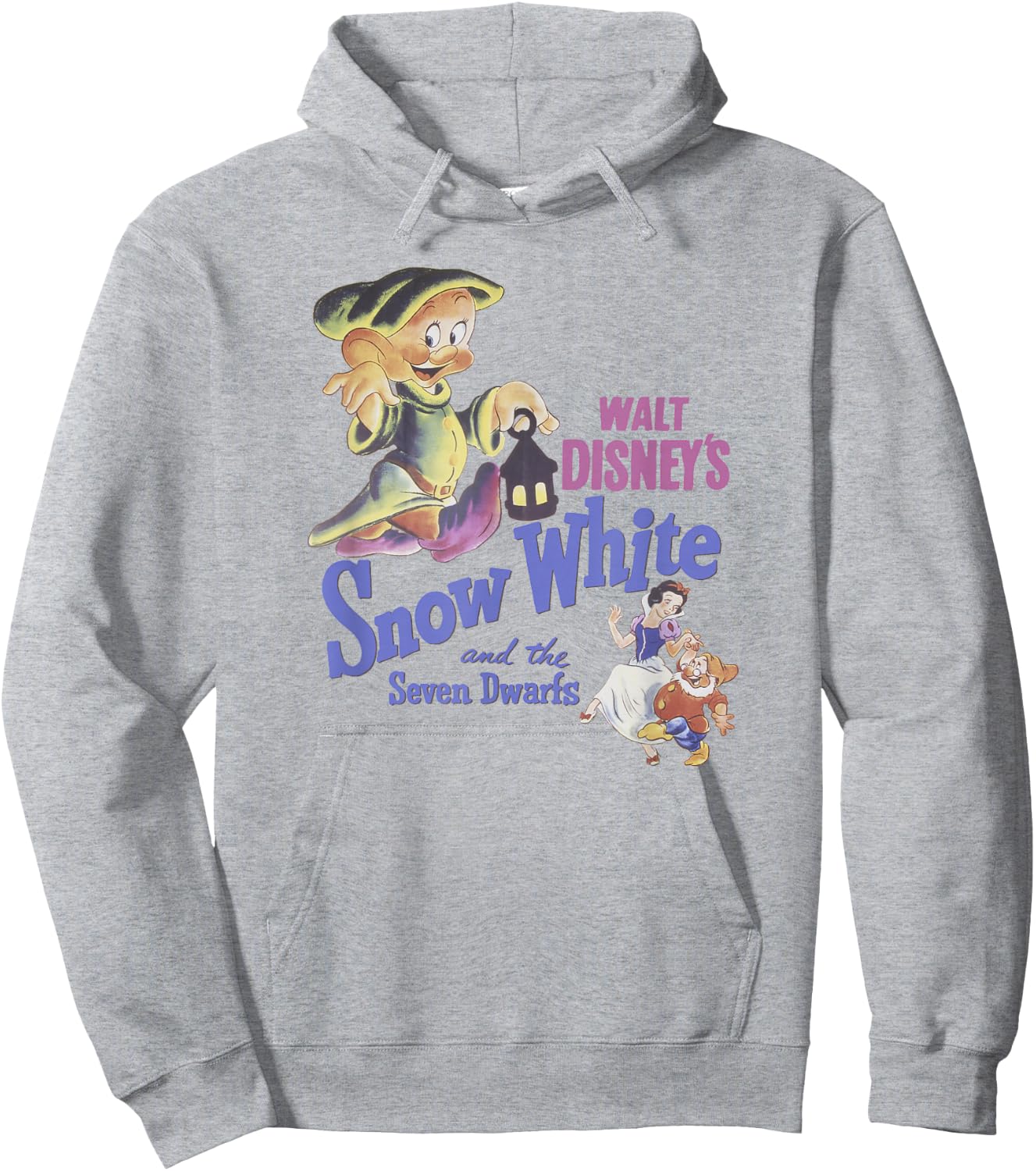 Disney Snow White and The Seven Dwarfs Dopey Movie Poster Hoodie - Hoodie | Ash