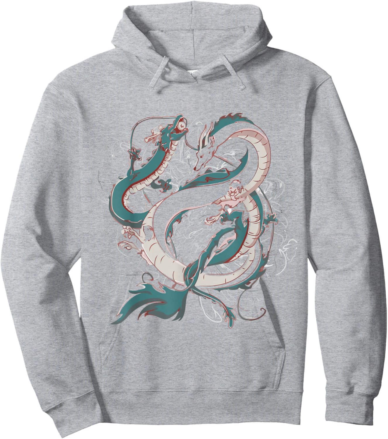 Chinese Dragons Are Fighting Each Other Hoodie - Hoodie | Ash