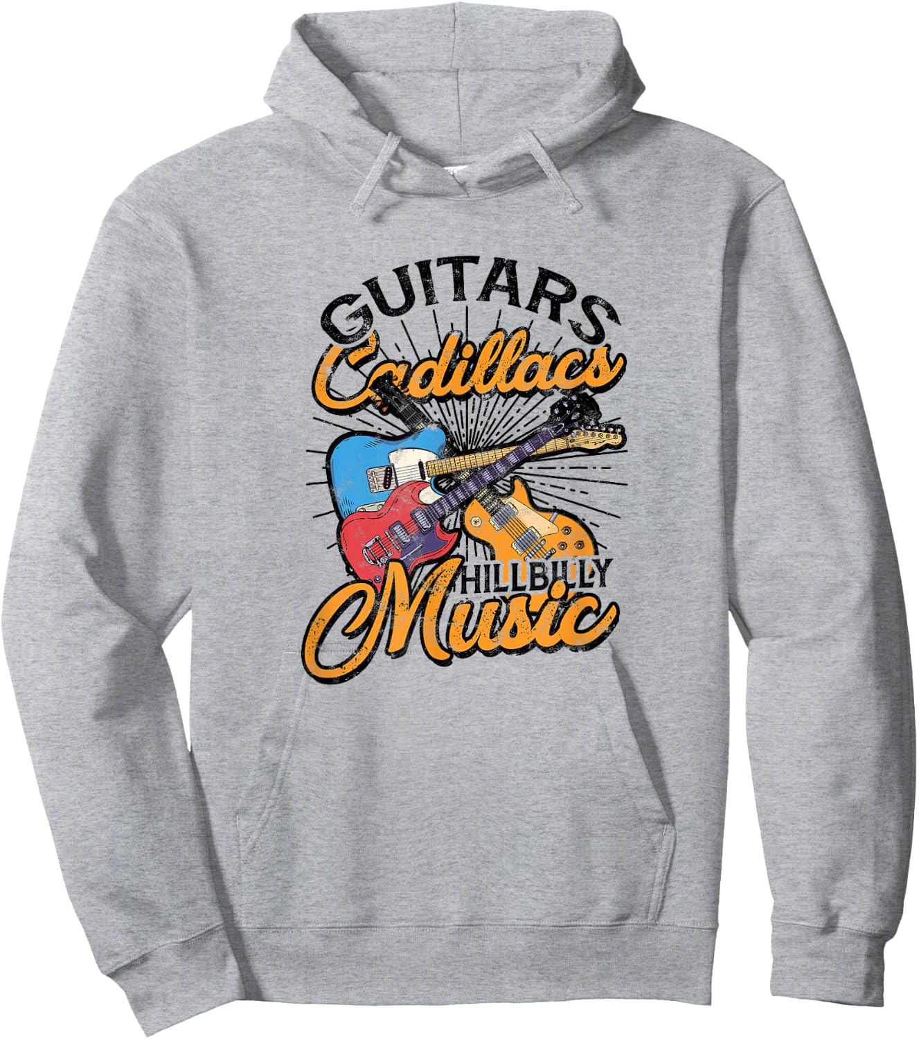 Guitars Cadillacs Hillbilly Music - Lyrics and Songs Hoodie - Hoodie | Ash