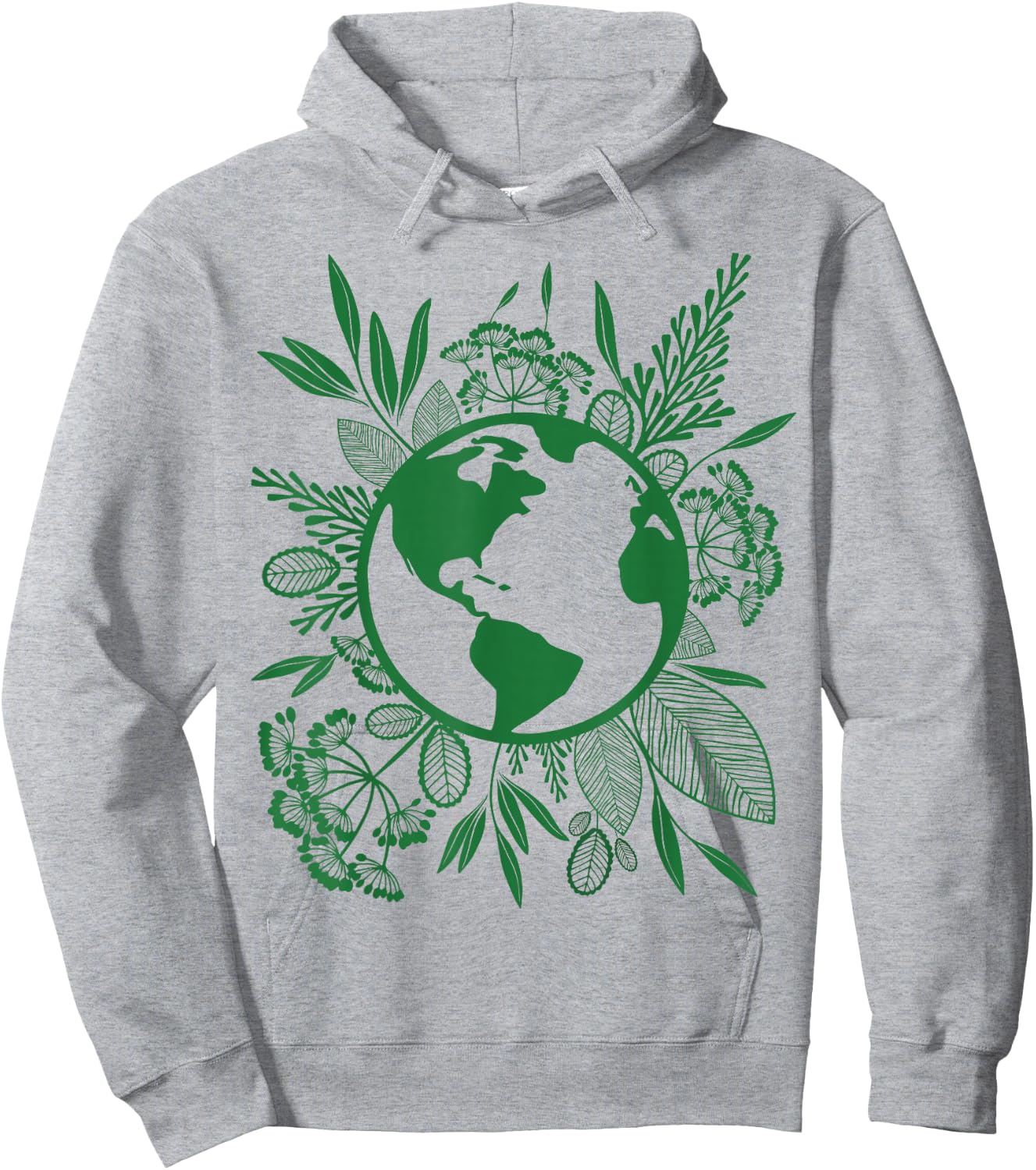 Earth Day Live Green Peace, Love, Reuse, Recycle Hoodie - Hoodie | Ash