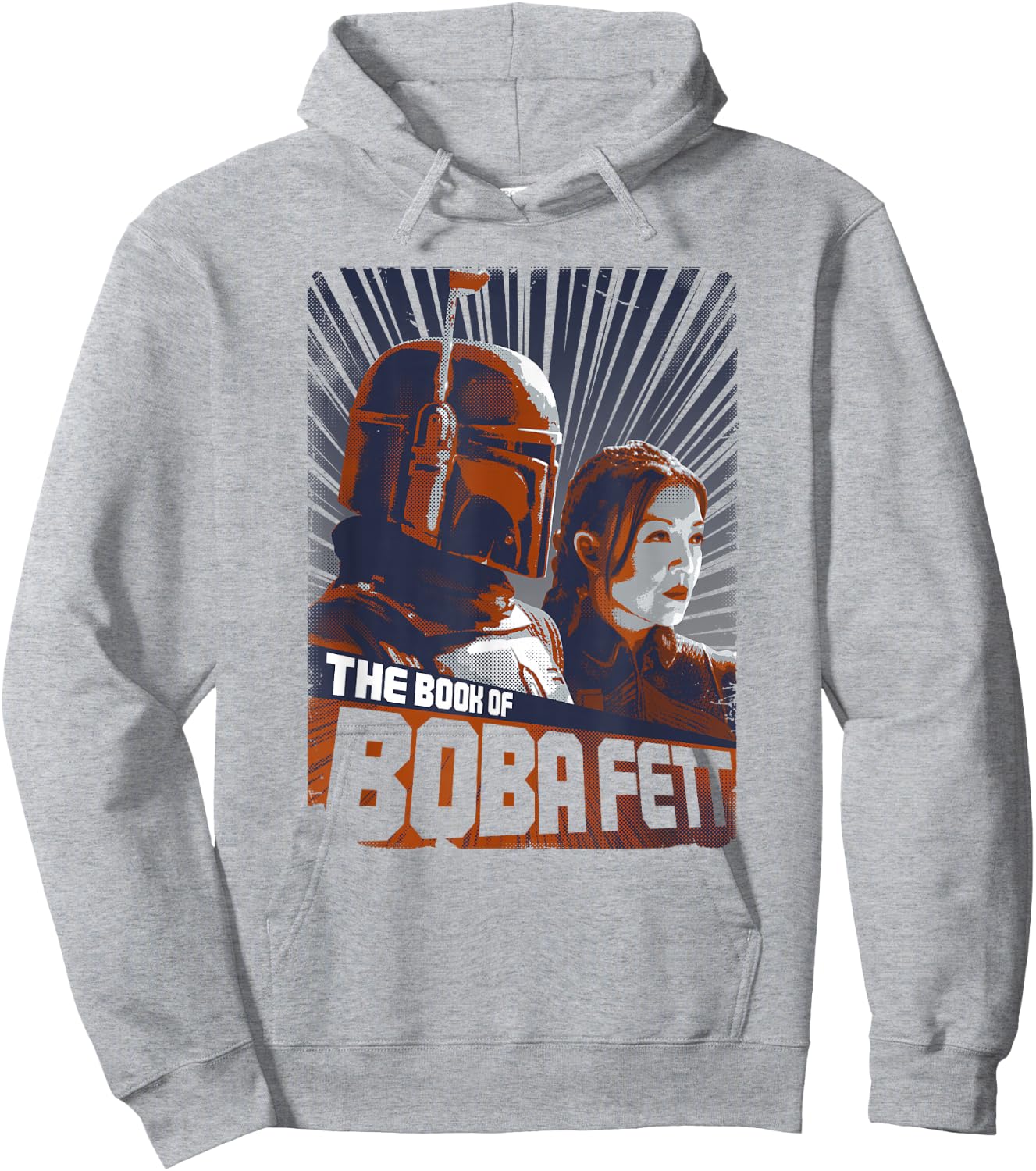 Star Wars The Book Of Boba Fett Retro Graphic Poster Hoodie - Hoodie | Ash