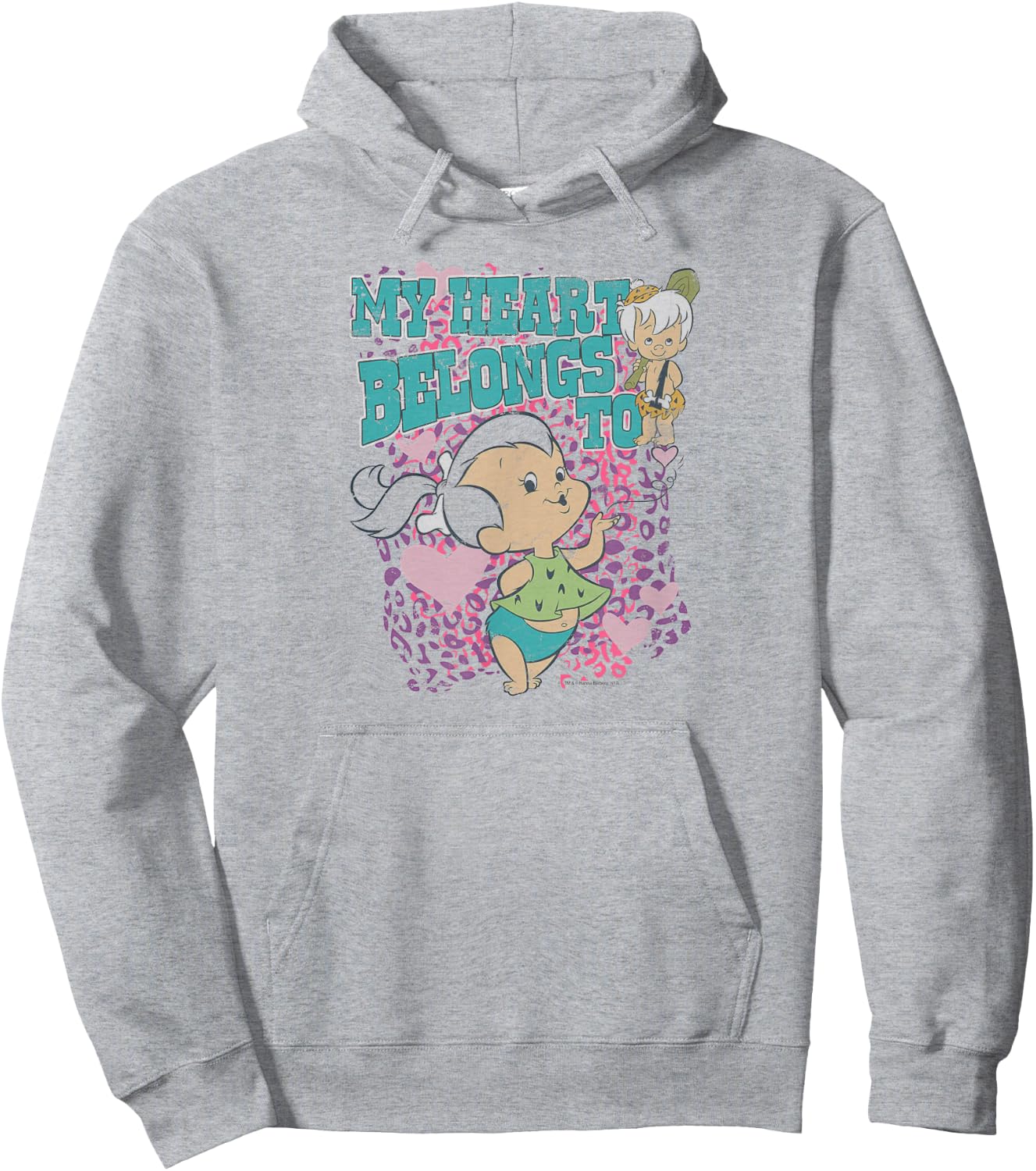 The Flintstones Pebbles My Heart Hoodie - Hoodie | Ash