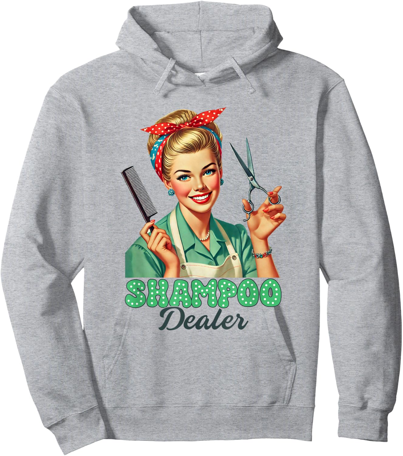 Hairdresser Hair Stylist Shampoo Dealer Barber Hairstylist Hoodie - Hoodie | Ash