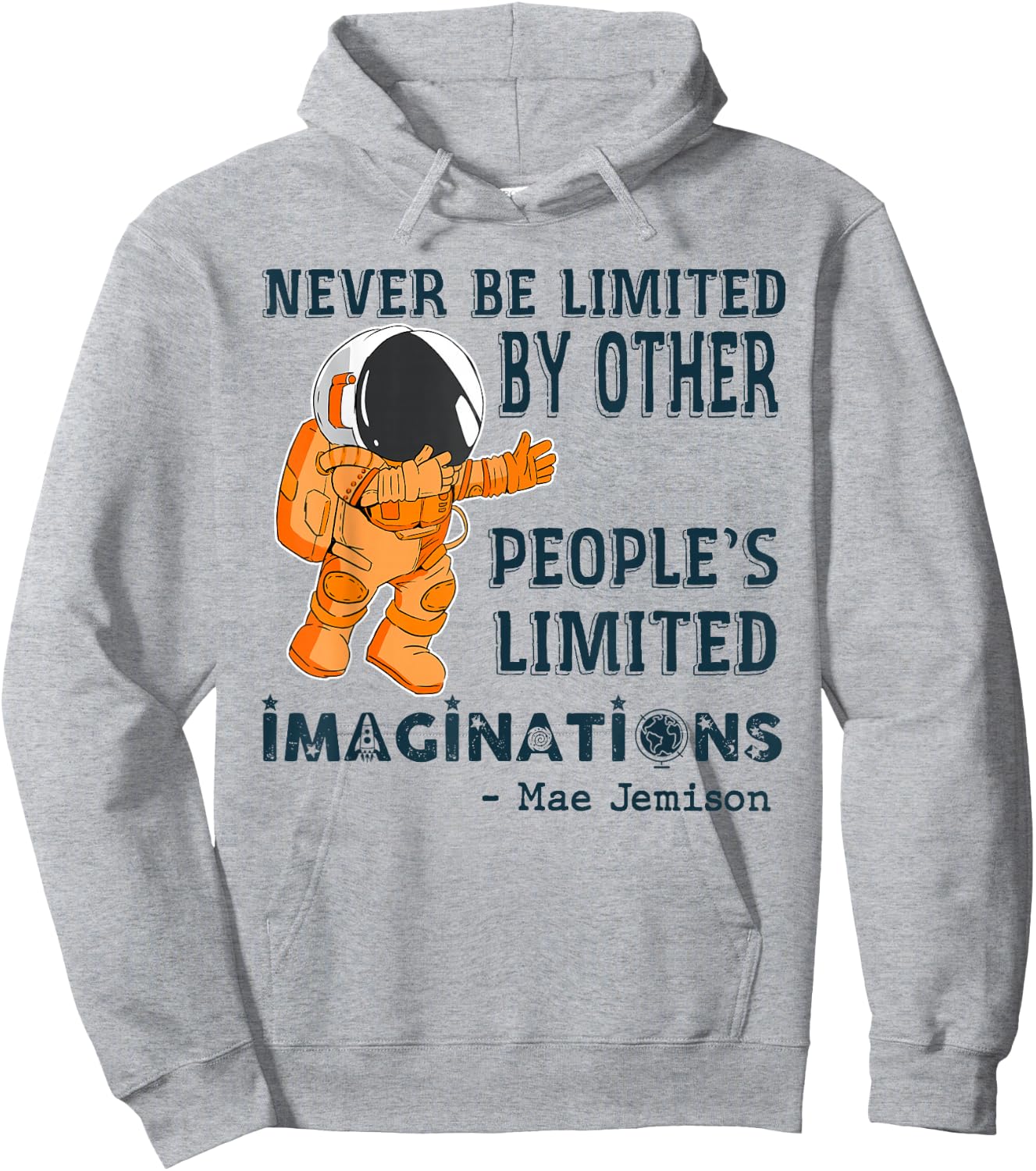 Mae Jemison First African American Black Woman Astronaut Hoodie - Hoodie | Ash