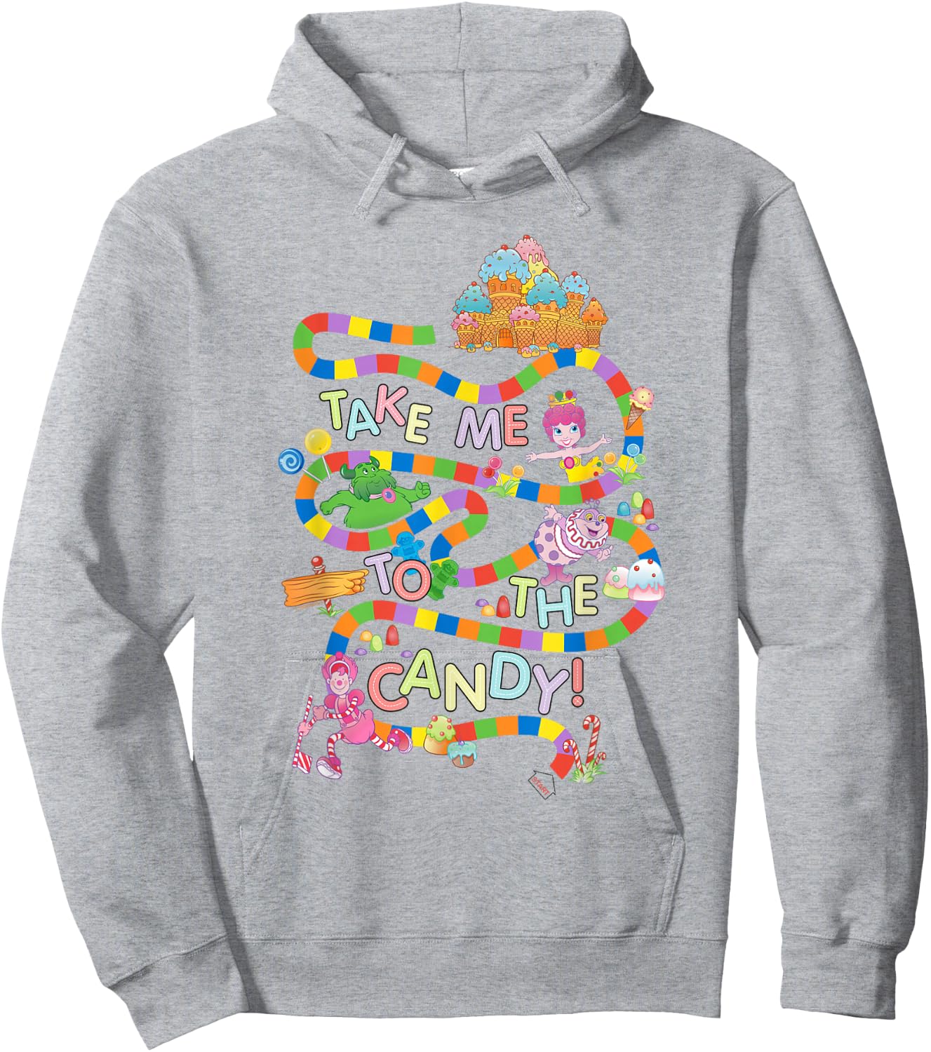 Candy Land Take Me to The Candy Small Hoodie - Hoodie | Ash