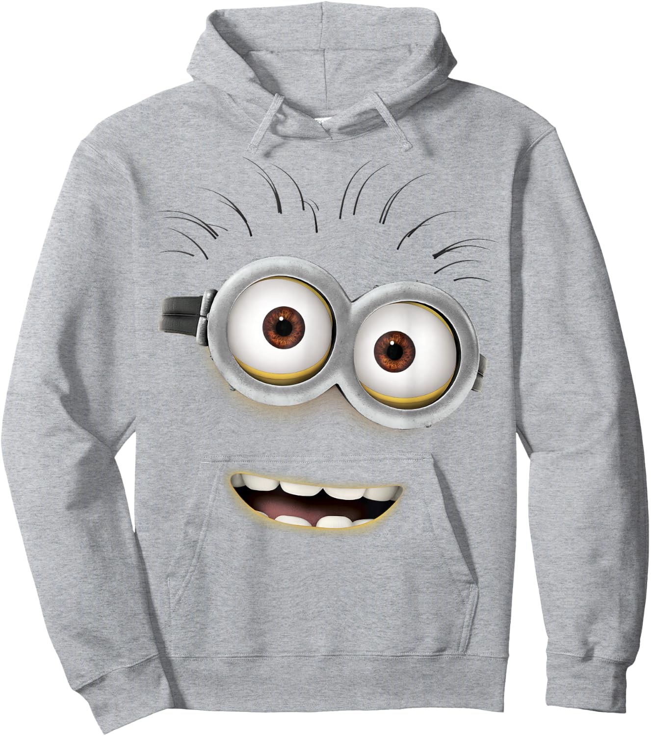 Despicable Me Minions Phil Face Graphic Hoodie - Hoodie | Ash