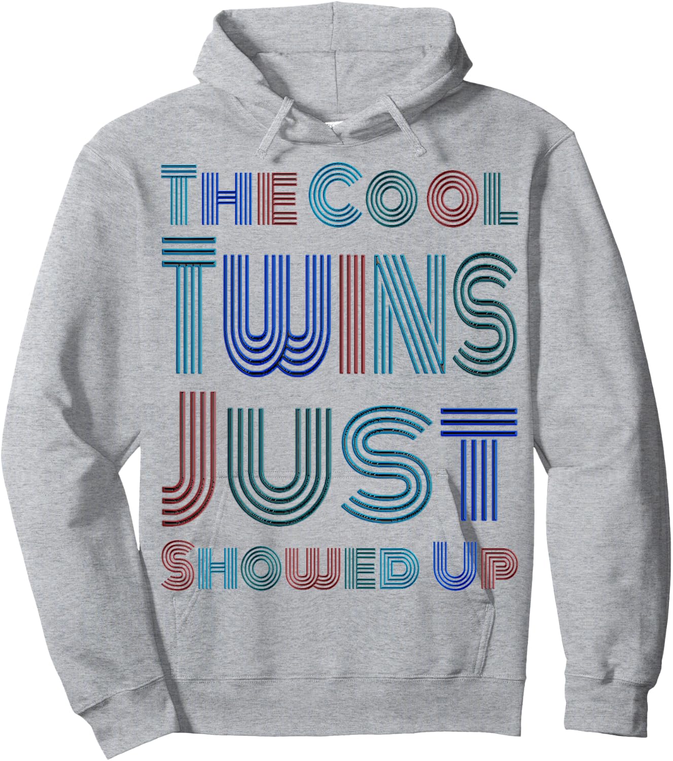 The Cool Twins Just Showed Up Funny Twin Twinning Matching Hoodie - Hoodie | Ash