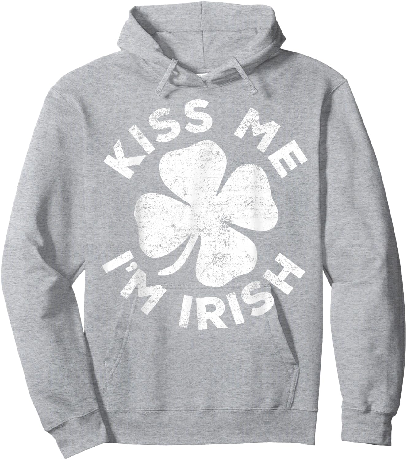 Kiss Me I'm Irish Shirt Funny Men Women Kids St Patricks Day Hoodie - Hoodie | Ash