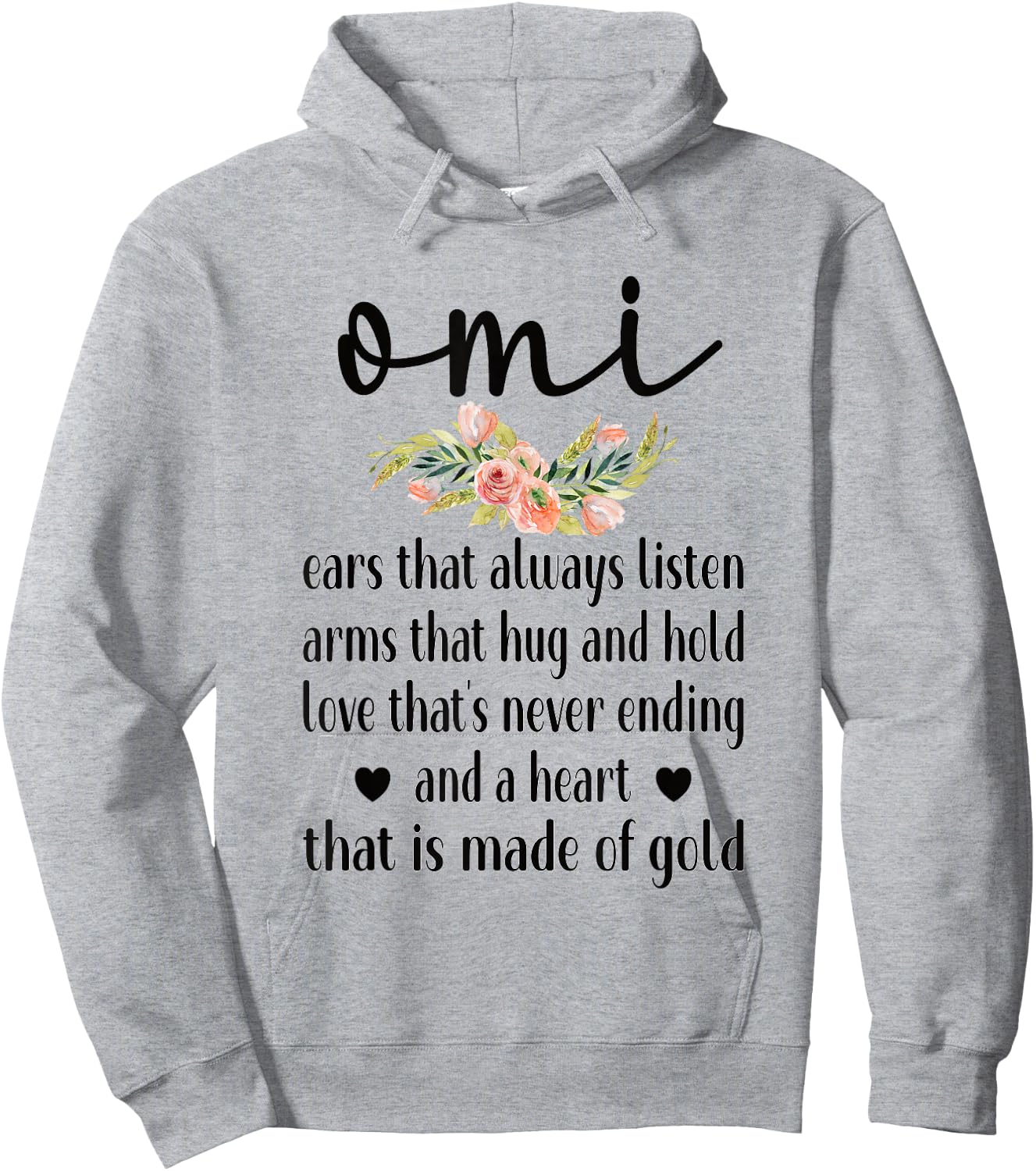 Best Omi Grandmother Appreciation Omi Grandma Hoodie - Hoodie | Ash