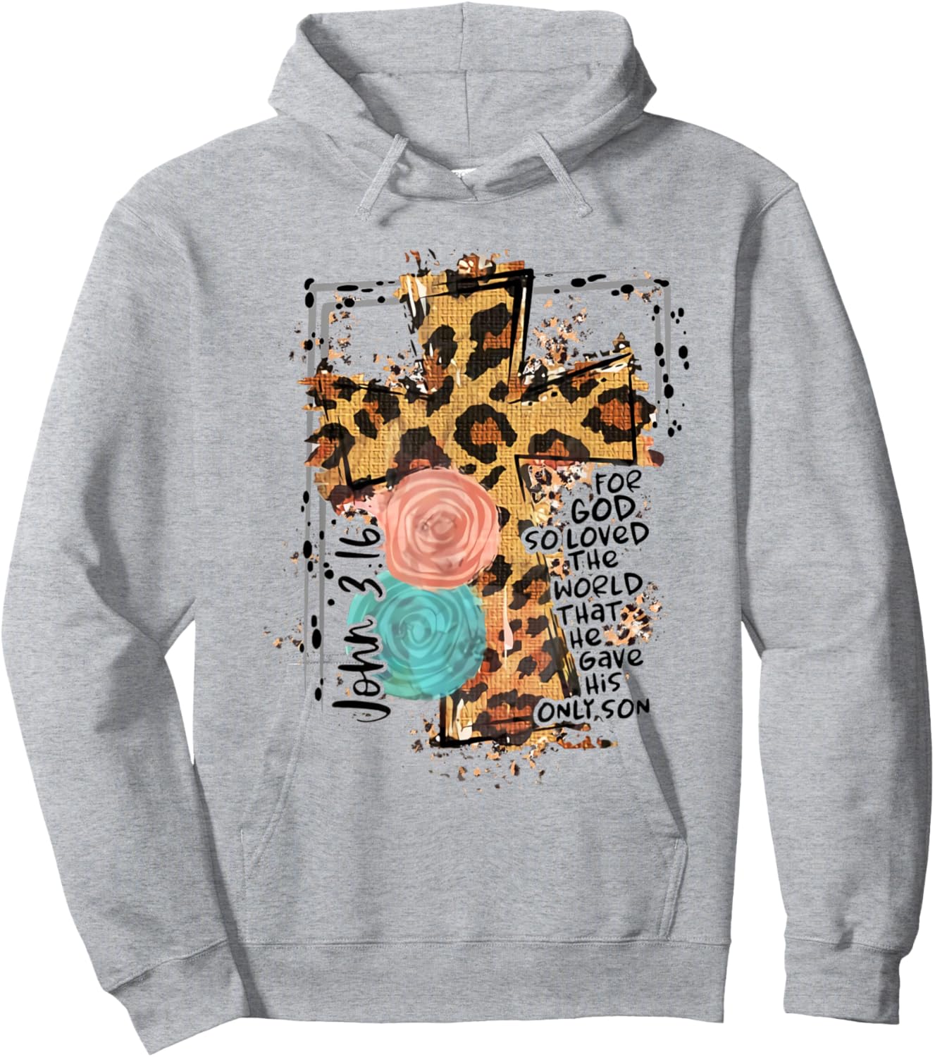 For God So Loved World That He Gave His Only Son Christian Hoodie - Hoodie | Ash