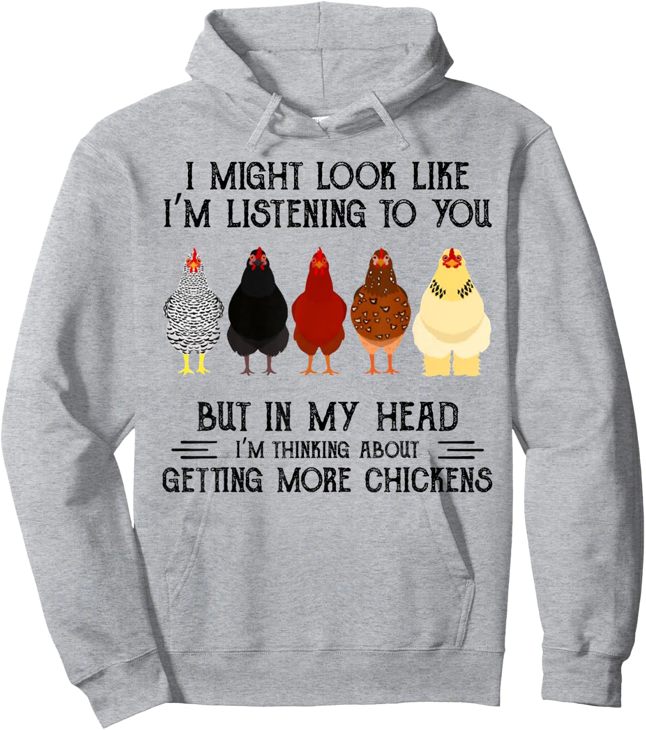 I might look like I'm listening to you but in my head Hoodie - Hoodie | Ash