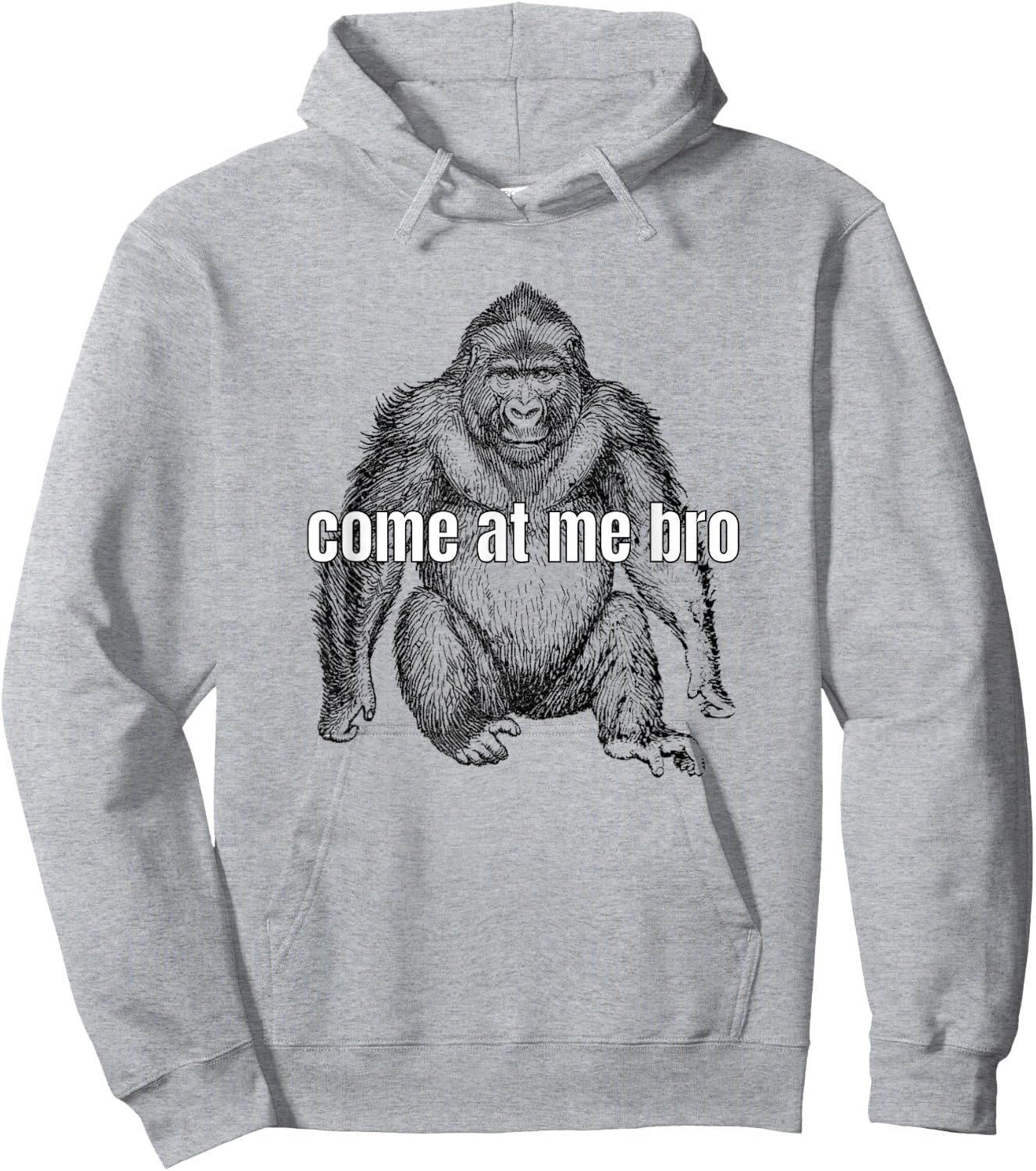 Come At Me Bro Funny Gorilla Fighter Hoodie - Hoodie | Ash