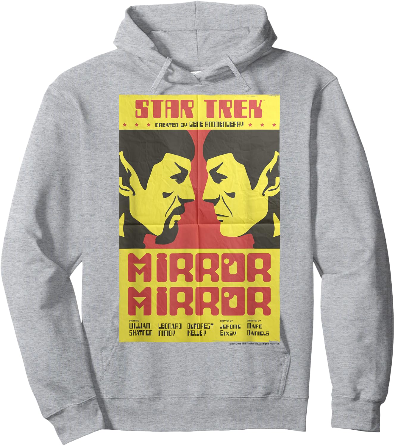 Star Trek Original Series Mirror Mirror Retro Poster Hoodie - Hoodie | Ash