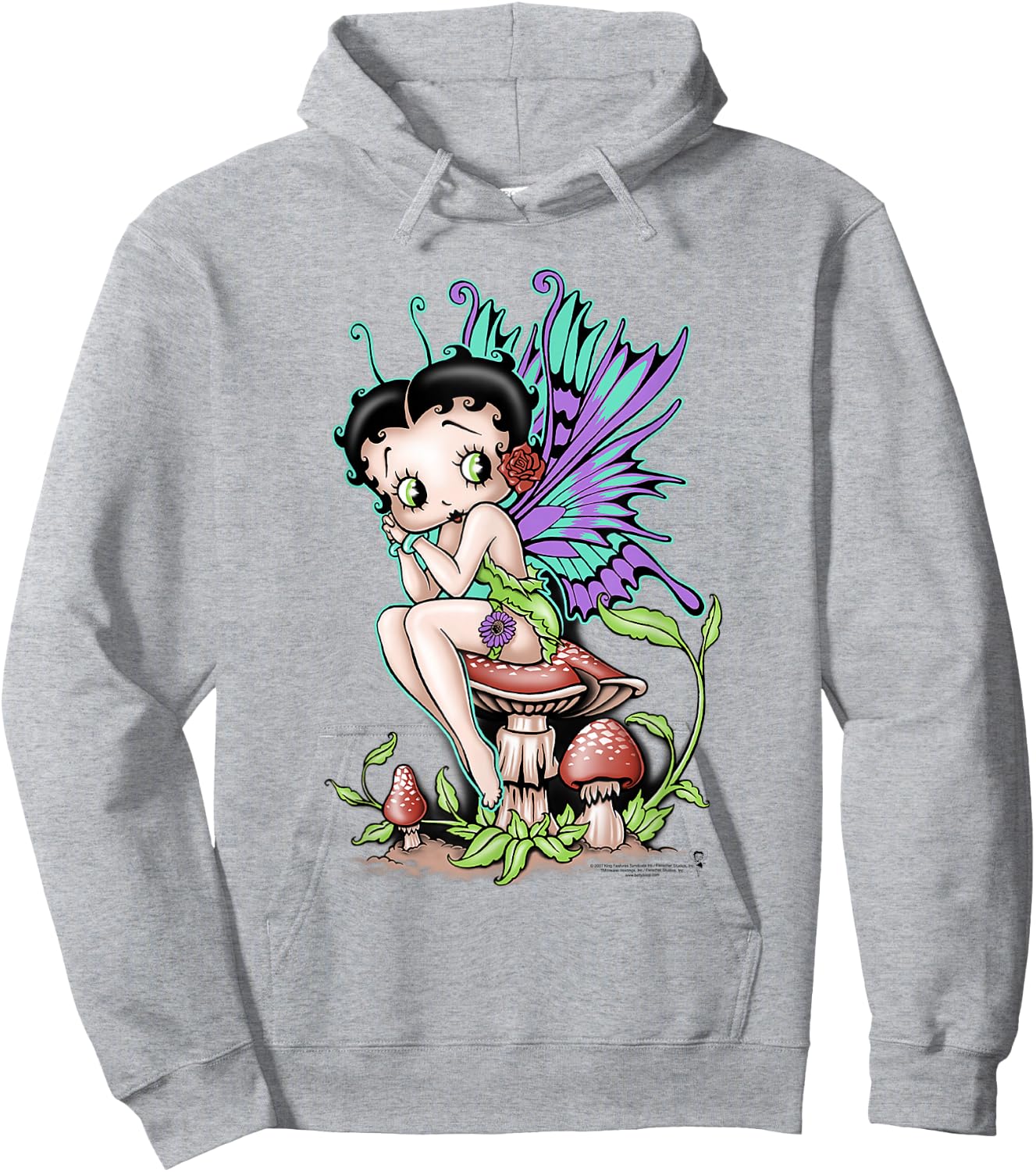 Betty Boop Fairy Hoodie - Hoodie | Ash
