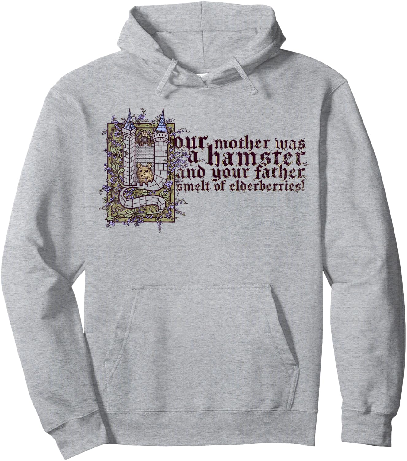 Your Mother was a Hamster Hoodie - Hoodie | Ash
