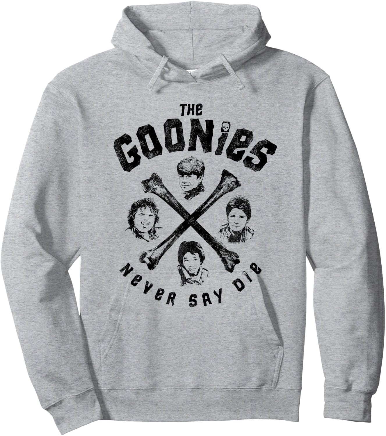 The Goonies Crossbones and Cast Never Say Die Movie Hoodie - Hoodie | Ash