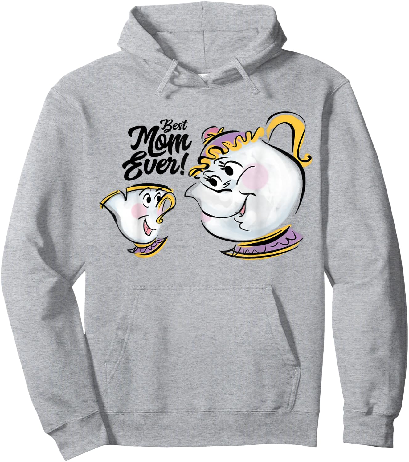 Disney Beauty and the Beast Chip Mrs. Potts Best Mom Ever Hoodie - Hoodie | Ash