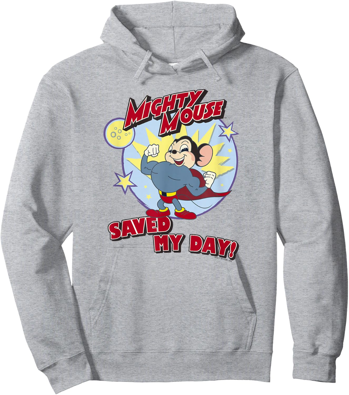 Mighty Mouse Saved My Day Hoodie - Hoodie | Ash