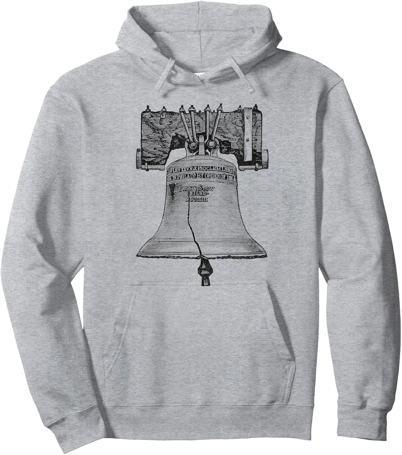 Liberty Bell Philadelphia Hoodie - Hoodie | Ash