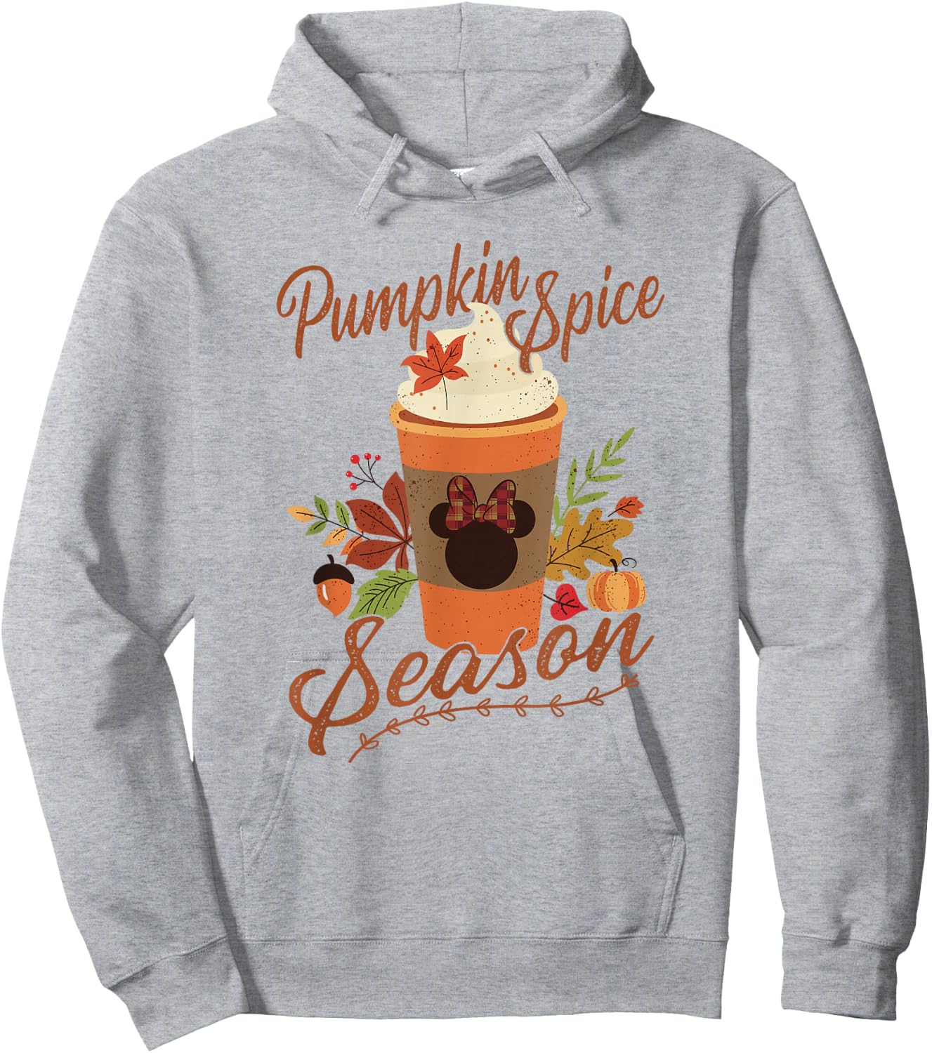 Disney Mickey and Friends Fall Pumpkin Spice Season Hoodie - Hoodie | Ash
