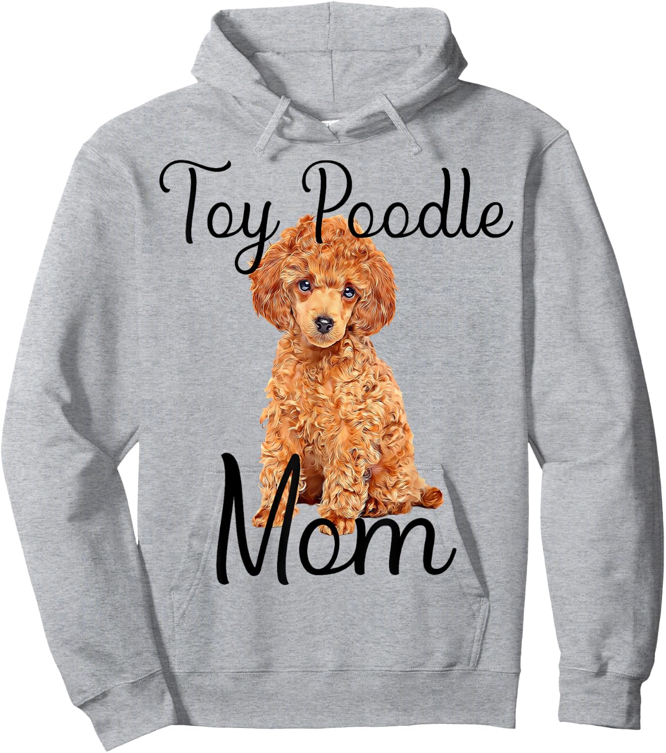Waffle Toy Poodle Dog Mom Toy Poodle Puppy Lover Hoodie - Hoodie | Ash