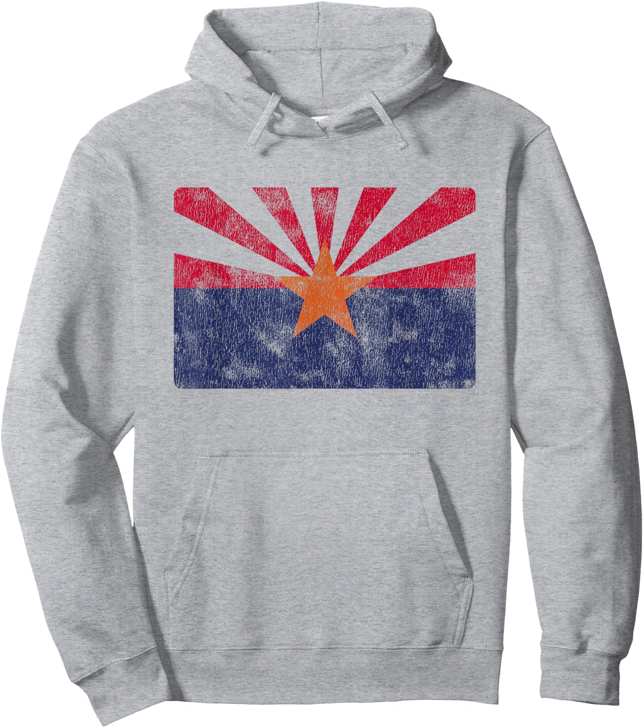 Vintage Arizona Flag AZ Souvenir Hoodie - Hoodie | Ash