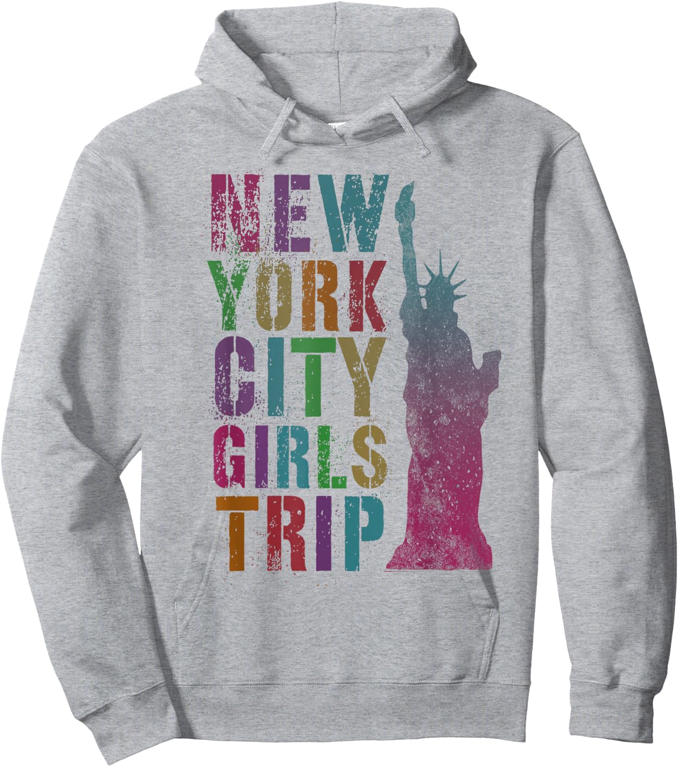 Pink NYC Girls Trip New York City Summer Besties NY Family Hoodie - Hoodie | Ash