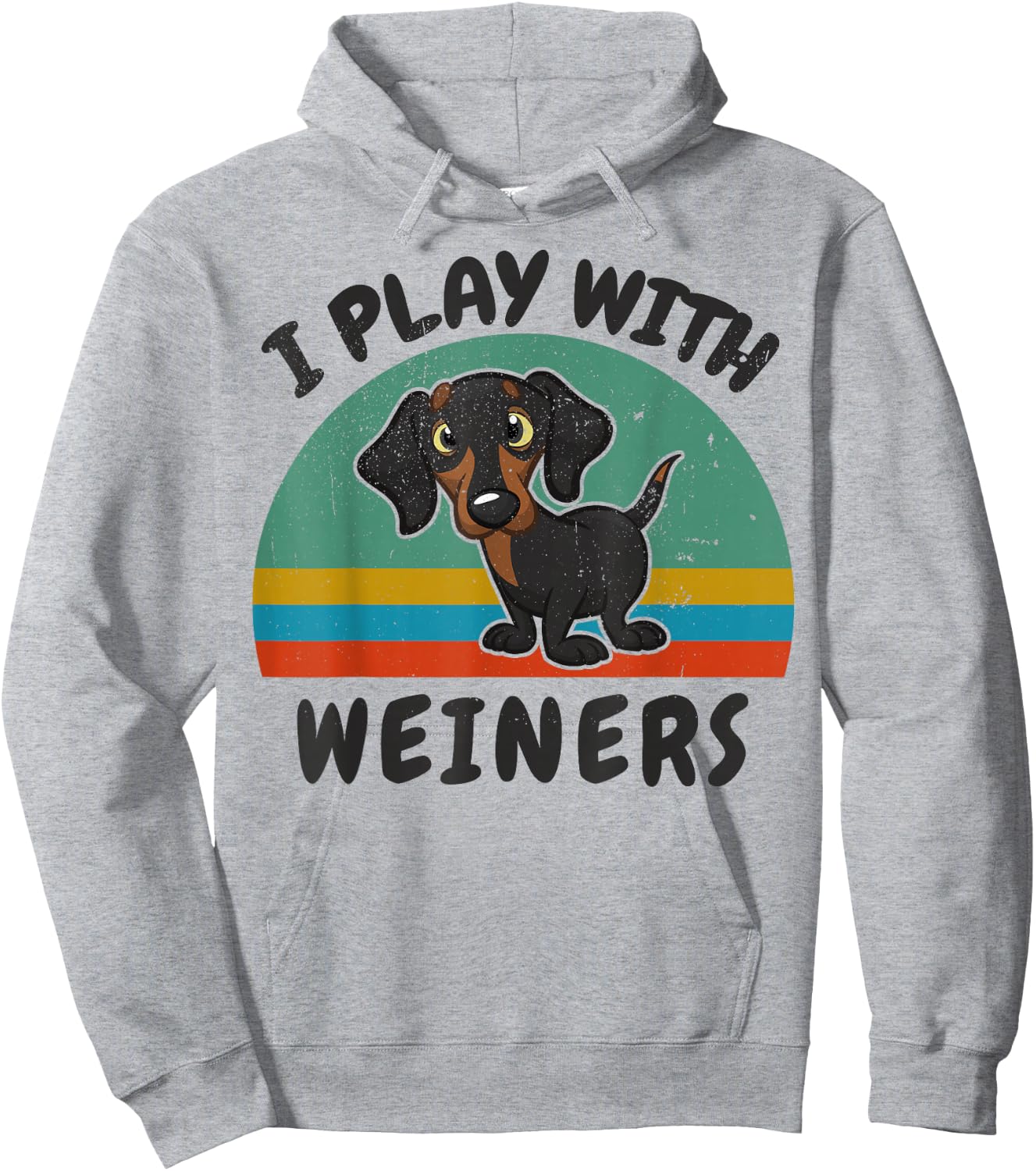 Funny I Play with Weiners-Dog Men Women Dachshund Lover Gift Hoodie - Hoodie | Ash