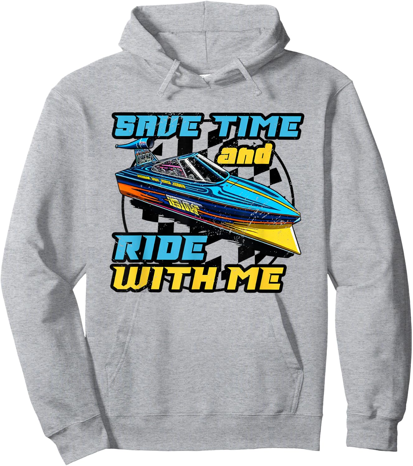 Drag Boat Racing Racer Speed Boat Driver Legend Hoodie - Hoodie | Ash