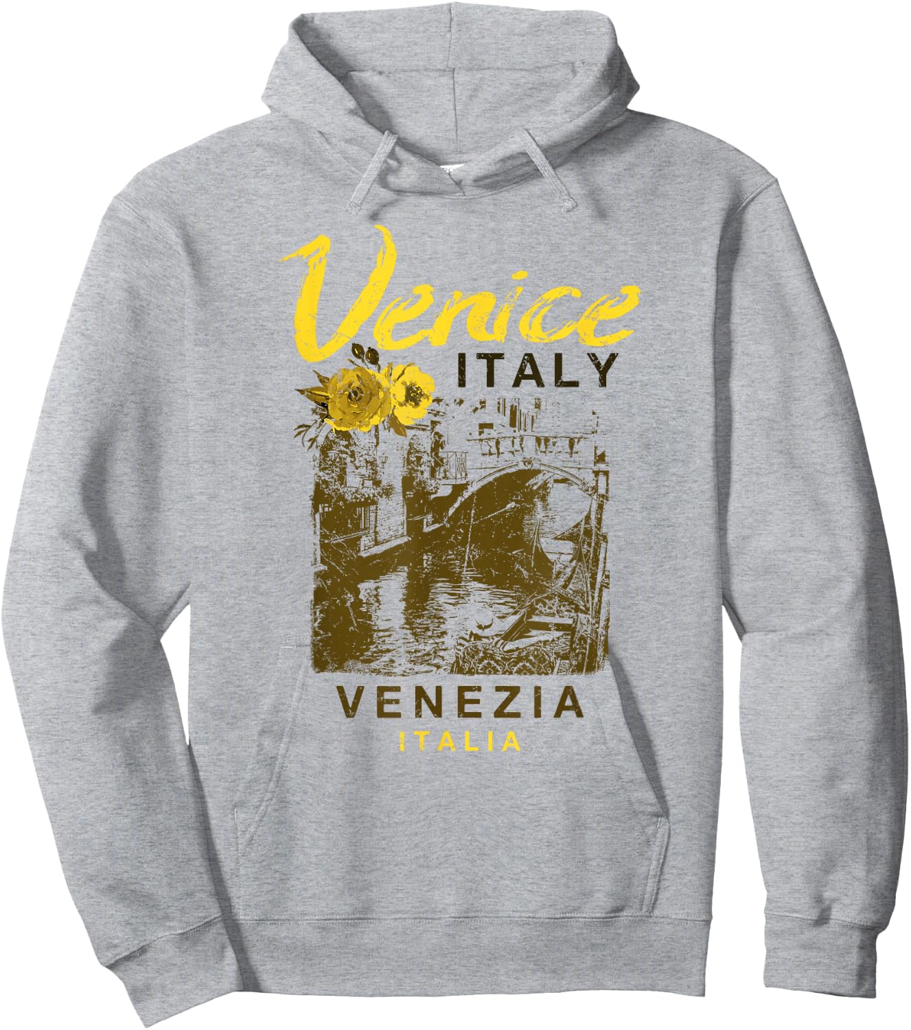 Venice Italy Venezia Italia Vintage Italian Travel T Shirt Hoodie - Hoodie | Ash